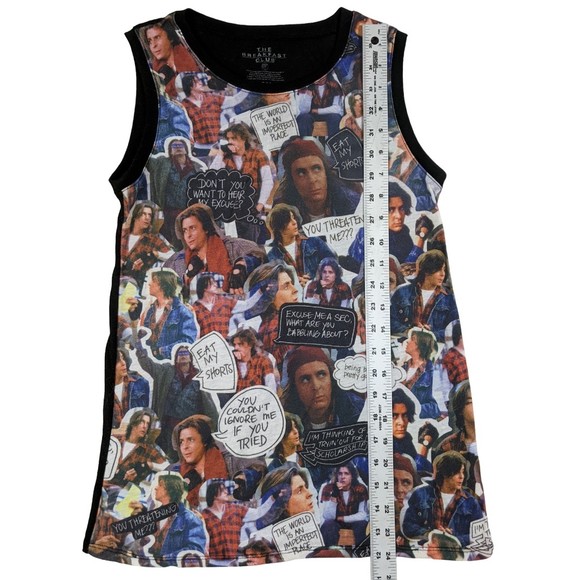 The Breakfast Club sleeveless T-shirt, black 100% polyester size Small (S) - Picture 2 of 5